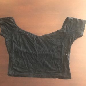 Black crop top